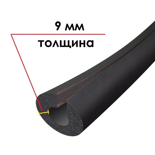 Трубка K-FLEX 09x076-1 ST IN CLAD black