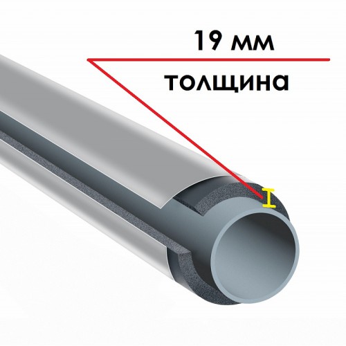 Трубка K-FLEX 19x102-1 ST IC CLAD SR