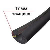 Трубка K-FLEX 19x125-1 ST IN CLAD black