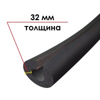 Трубка K-FLEX 32x042-1 ST IN CLAD black